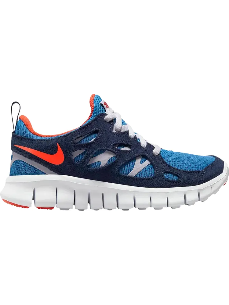 Кроссовки Nike Free Run 2 GS 'Light Photo Blue Orange' — изображение 1 из 1, синий
