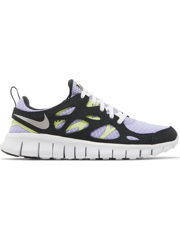 Кроссовки Nike Free Run 2 GS 'Purple Pulse Light Lemon Twist' — изображение 1 из 8, фиолетовый