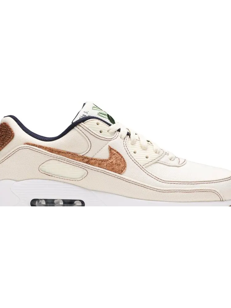 Кроссовки Nike Air Max 90 'Cork - Coconut Milk' — изображение 2 из 8, белый
