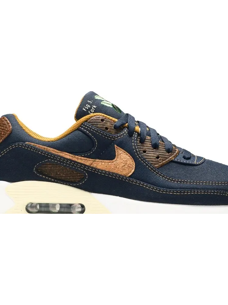 Кроссовки Nike Air Max 90 'Cork - Obsidian' — изображение 2 из 8, синий