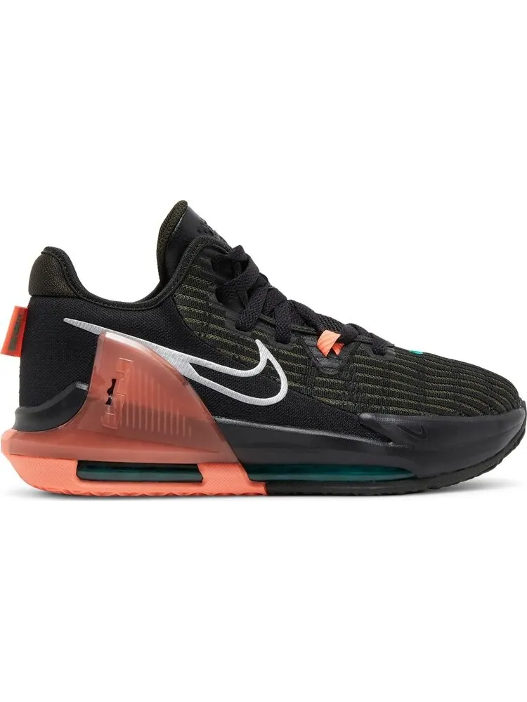 Кроссовки Nike LeBron Witness 6 GS 'Black Crimson Pulse' — изображение 1 из 8, черный