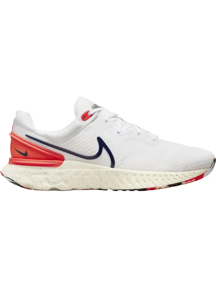 Кроссовки React Miler 3 'White Bright Crimson Obsidian' — изображение 1 из 1, белый