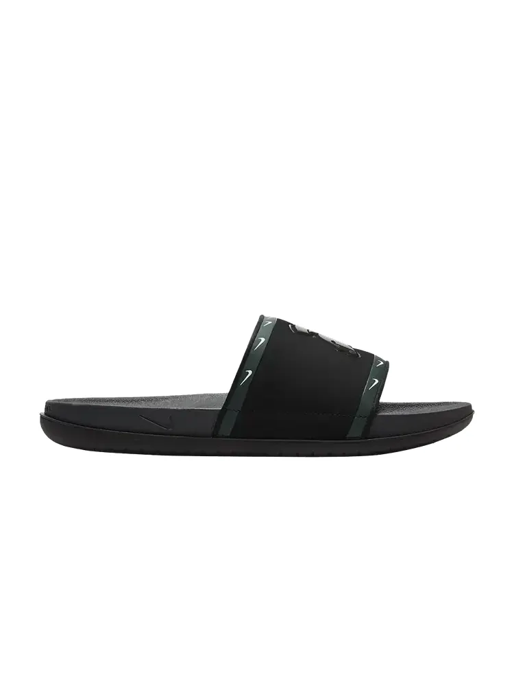 Сандалии Nike Offcourt Slide 'Michigan State - Black' — изображение 1 из 1, черный/зеленый/белый