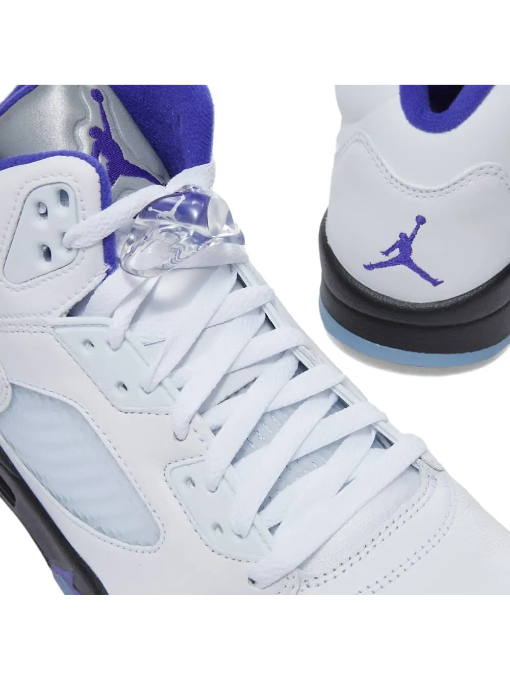 Кроссовки Air Jordan 5 Retro — изображение 3 из 5, белый темный черный
