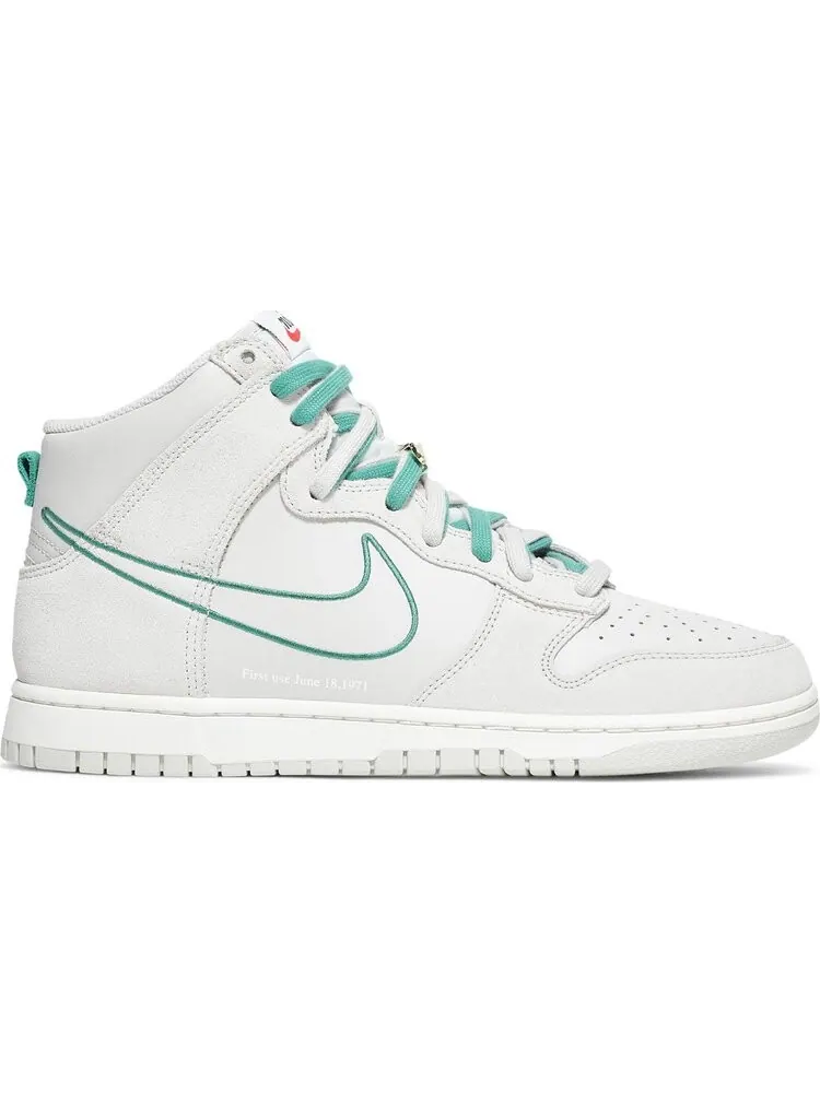 Кроссовки Nike Dunk High SE GS 'First Use Pack - Green Noise' — изображение 1 из 10, белый