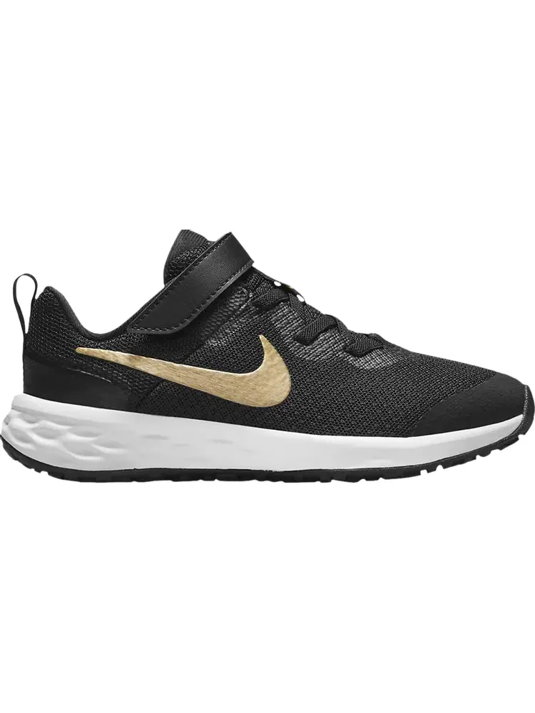 Кроссовки Nike Revolution 6 PS 'Black Metallic Gold' — изображение 1 из 1, черный