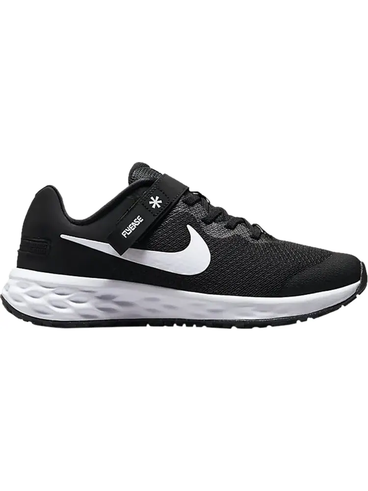 Кроссовки Nike Revolution 6 FlyEase GS 'Black White' — изображение 1 из 1, черный