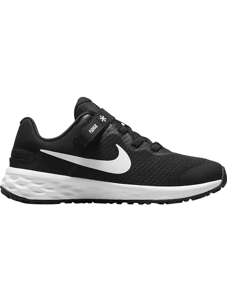 Кроссовки Nike Revolution 6 FlyEase PS 'Black White' — изображение 1 из 1, черный
