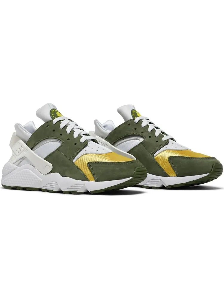 Кроссовки Nike Stussy x Air Huarache LE 'Dark Olive' 2021 — изображение 8 из 8, зеленый
