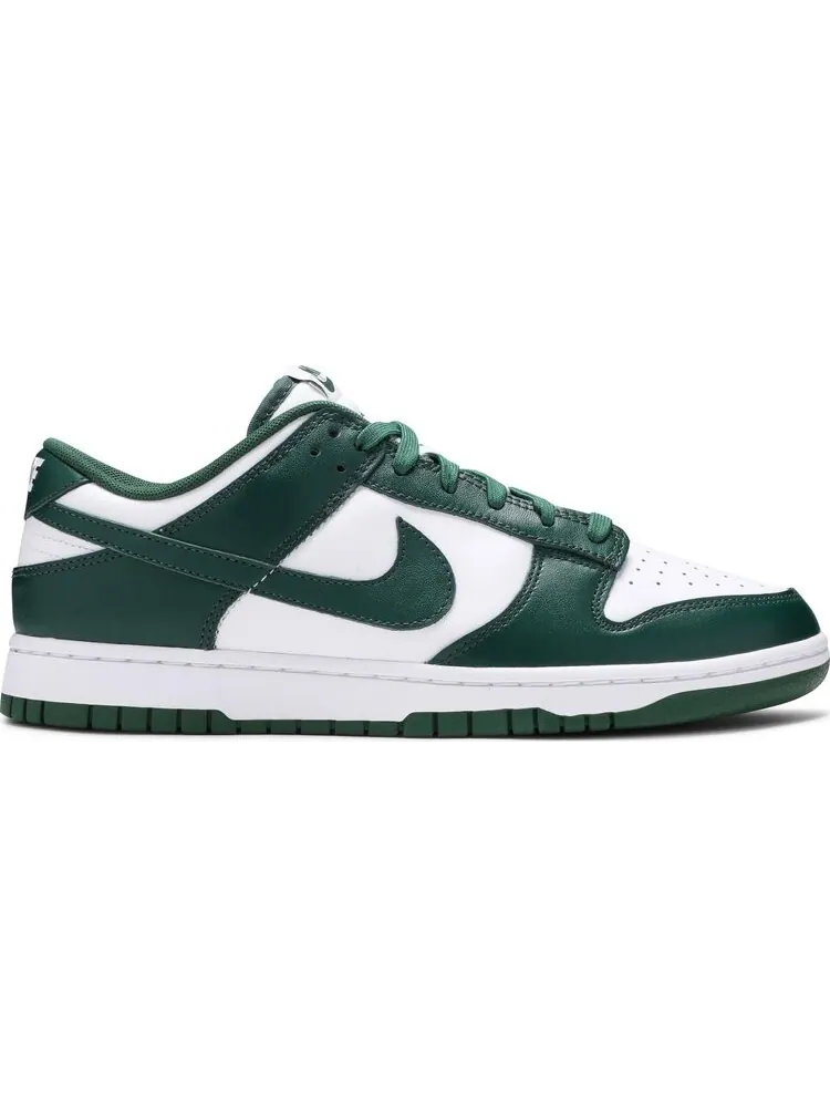 Кроссовки Nike Dunk Low "Michigan State", кожаные — изображение 1 из 12, зеленый