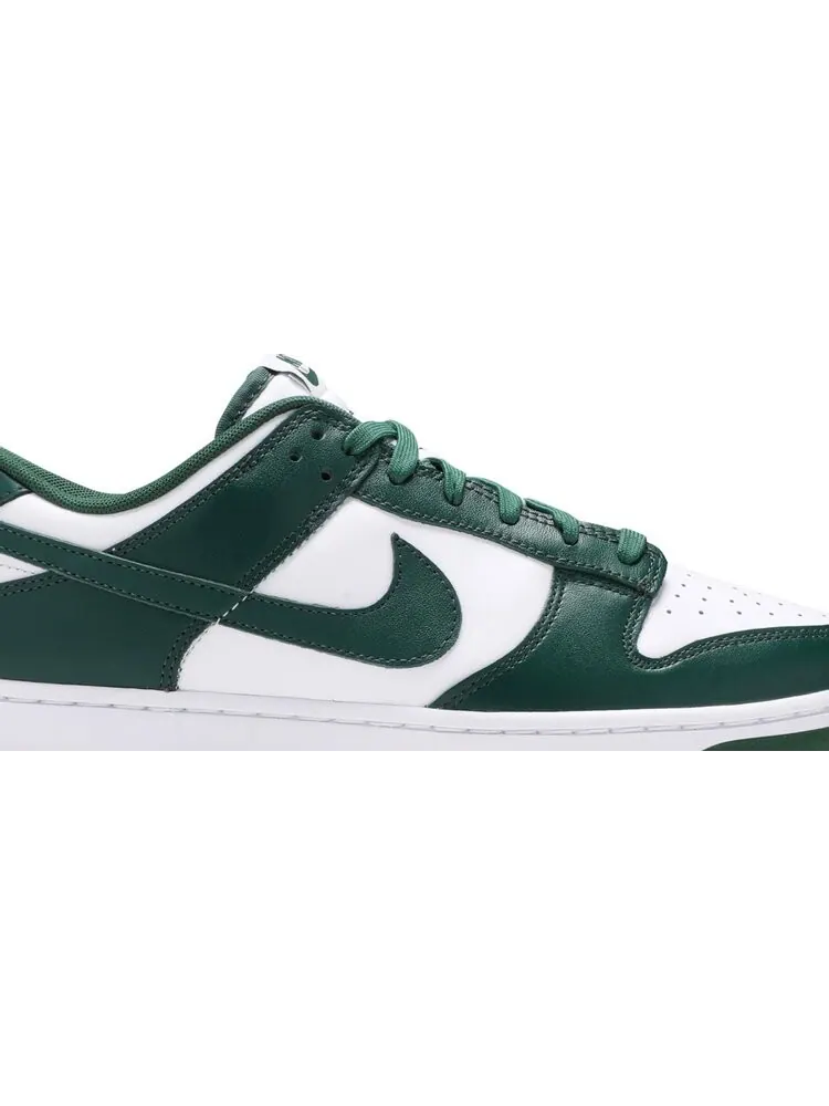 Кроссовки Nike Dunk Low "Michigan State", кожаные — изображение 3 из 12, зеленый