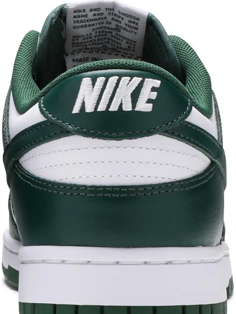 Кроссовки Nike Dunk Low "Michigan State", кожаные — изображение 8 из 12, зеленый