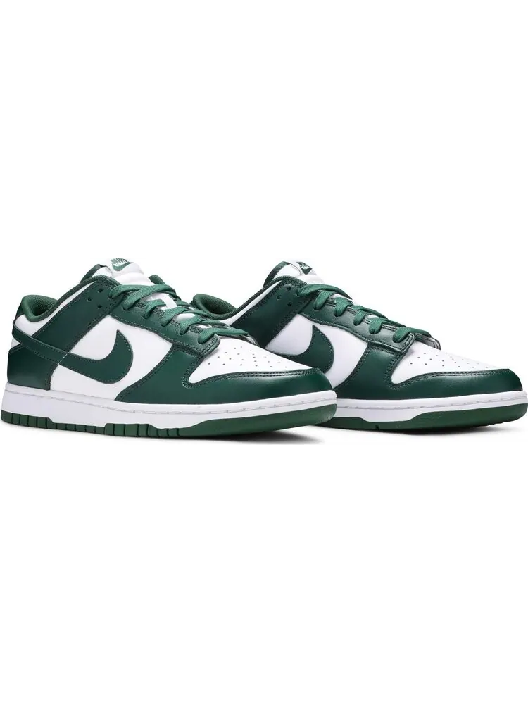 Кроссовки Nike Dunk Low "Michigan State", кожаные — изображение 9 из 12, зеленый