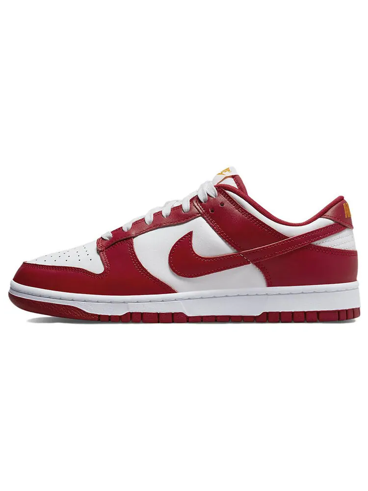 Кроссовки Nike Dunk Low красно-белые — изображение 1 из 5