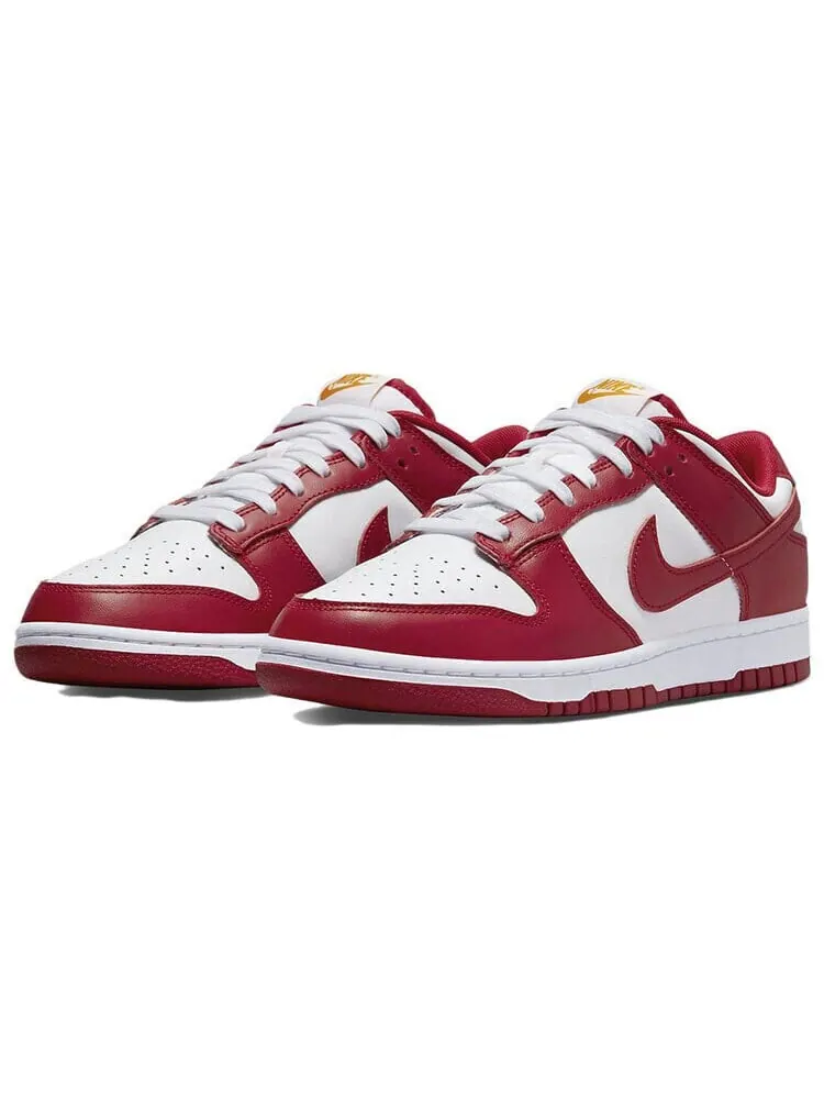 Кроссовки Nike Dunk Low красно-белые — изображение 2 из 5