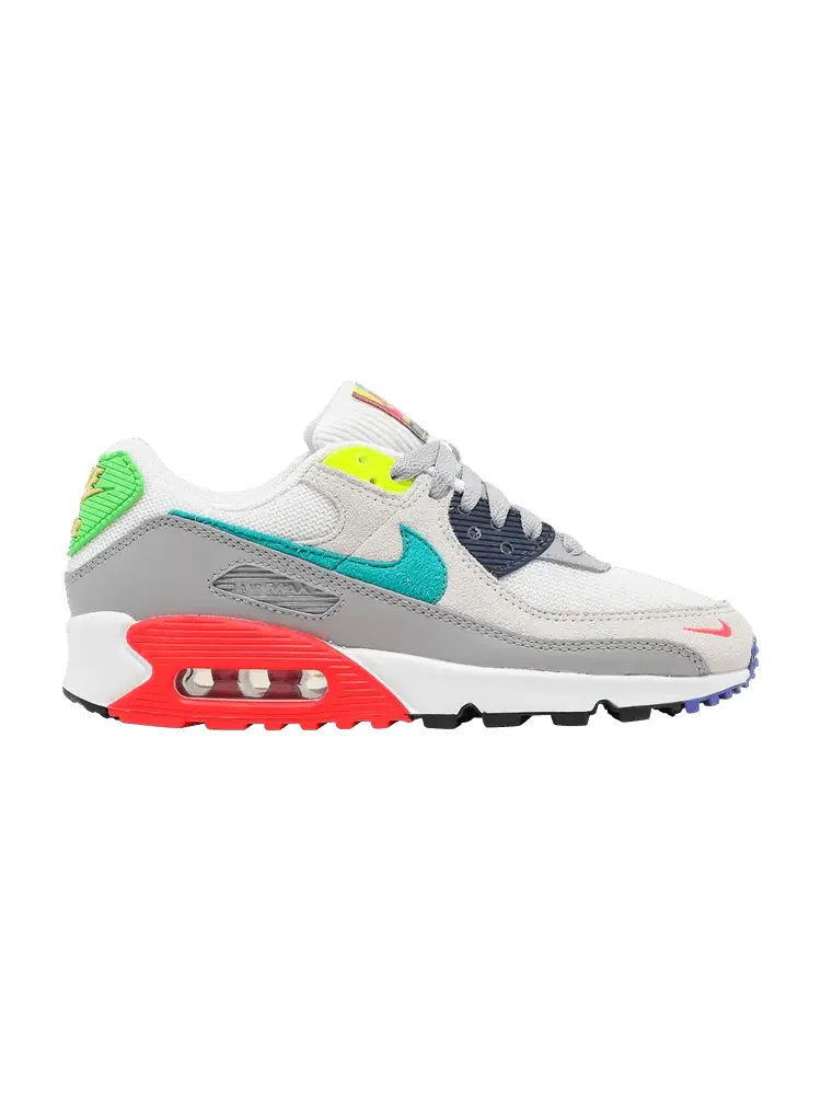 Кроссовки Nike Wmns Air Max 90 'Evolution of Icon' — изображение 1 из 9, серый/белый/черный