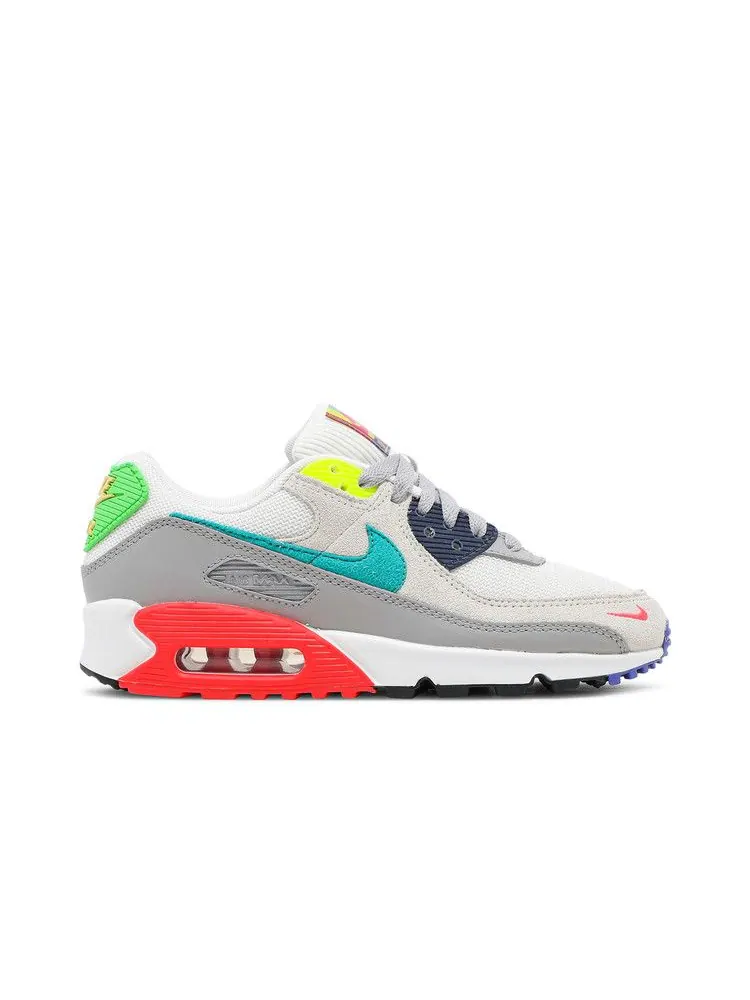 Кроссовки Nike Wmns Air Max 90 'Evolution of Icon' — изображение 2 из 9, серый/белый/черный