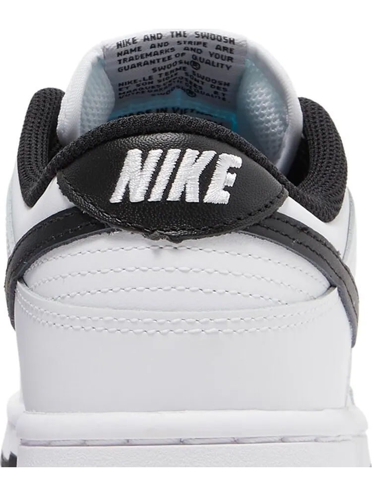 Кроссовки Nike Wmns Dunk Low 'White Black' — изображение 7 из 8, белый