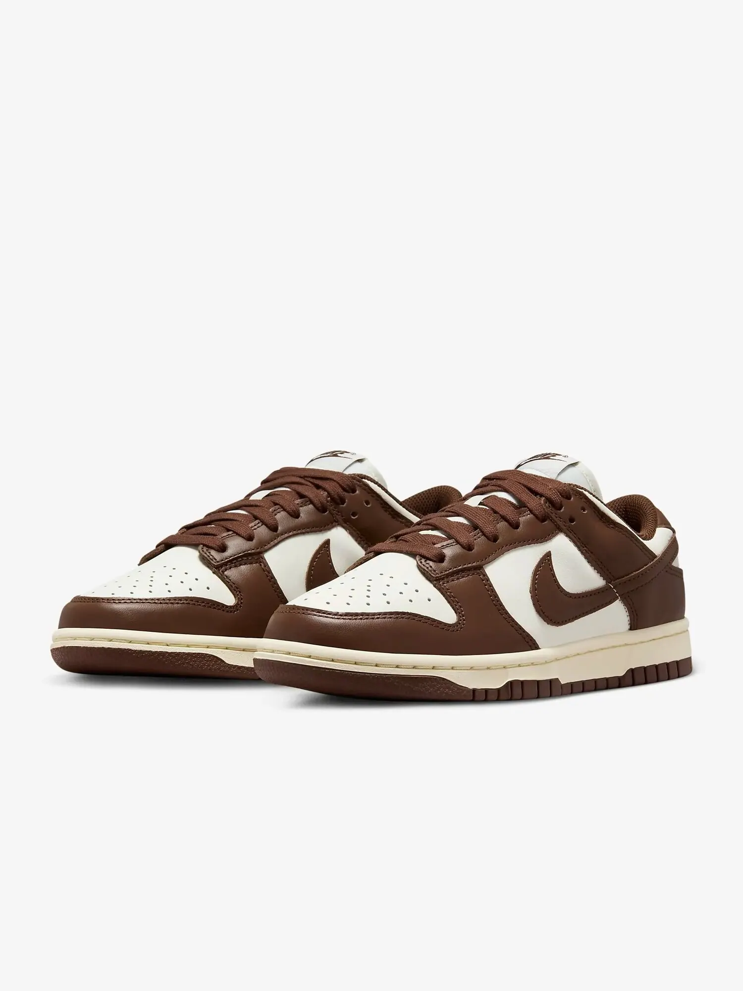 Кроссовки Nike Dunk Low Cacao Wow, кожаные — изображение 2 из 9, коричневый