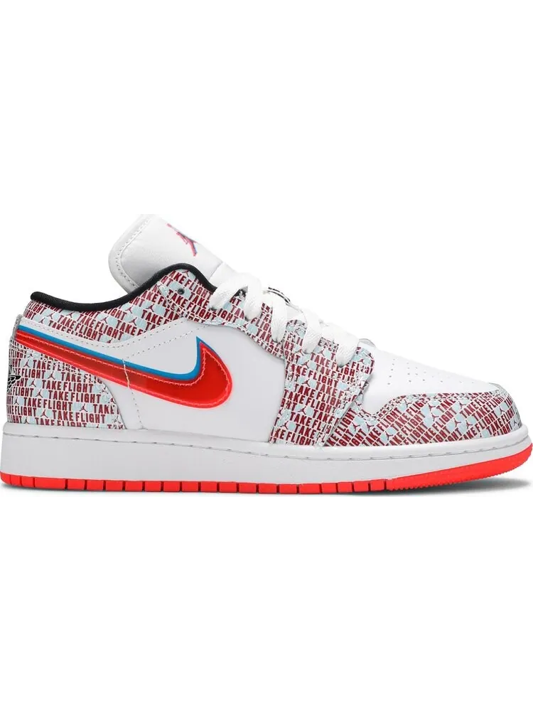 Кроссовки Air Jordan 1 Low SE GS Take Flight — изображение 1 из 8, белый