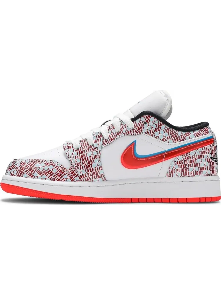 Кроссовки Air Jordan 1 Low SE GS Take Flight — изображение 3 из 8, белый