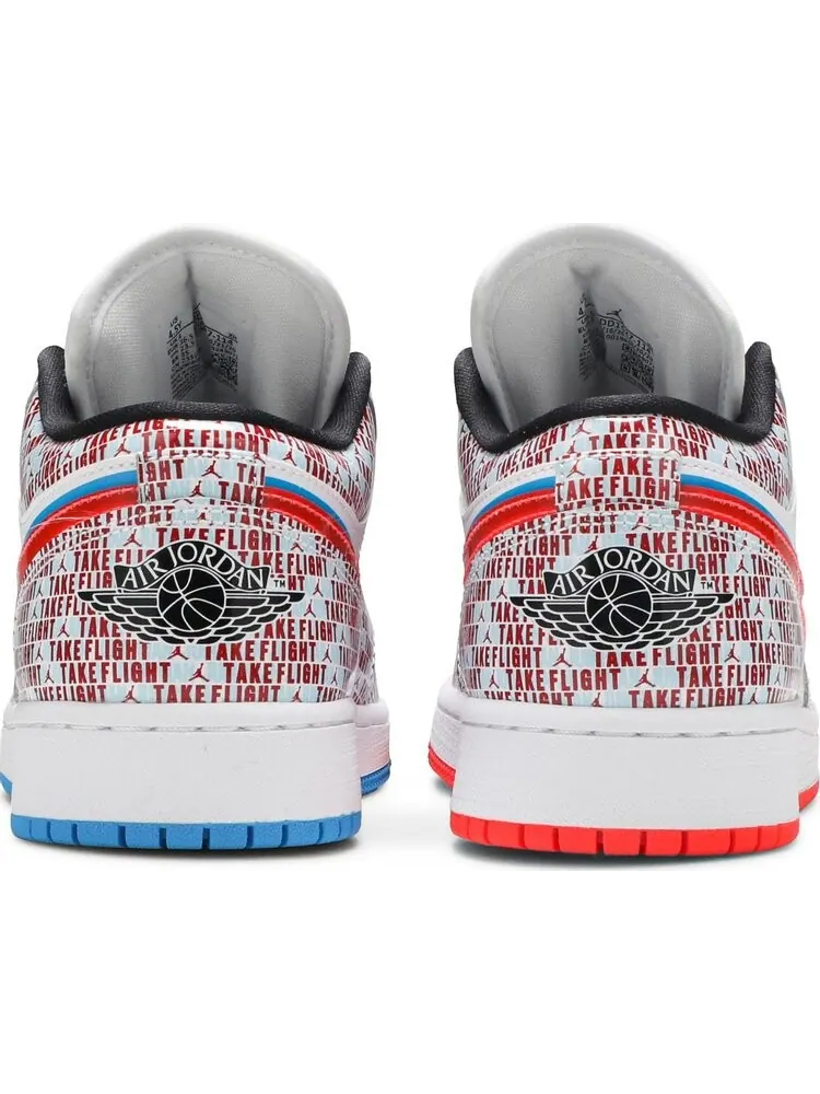 Кроссовки Air Jordan 1 Low SE GS Take Flight — изображение 6 из 8, белый