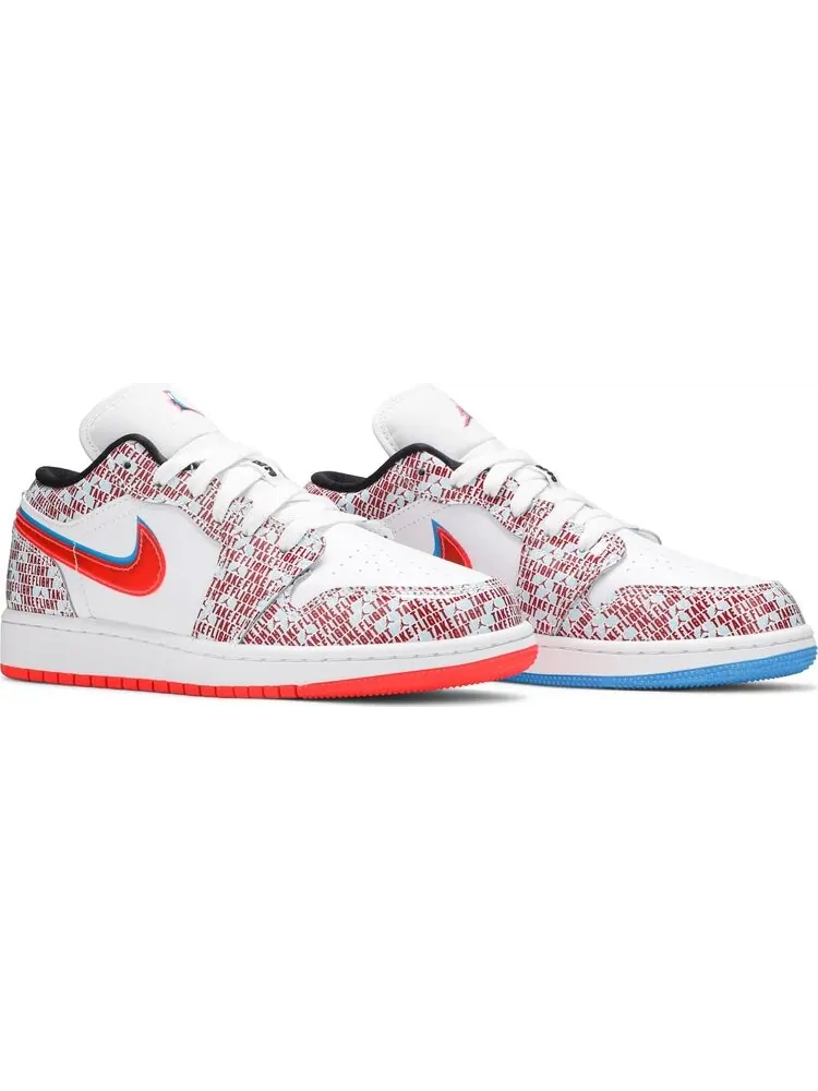 Кроссовки Air Jordan 1 Low SE GS Take Flight — изображение 8 из 8, белый