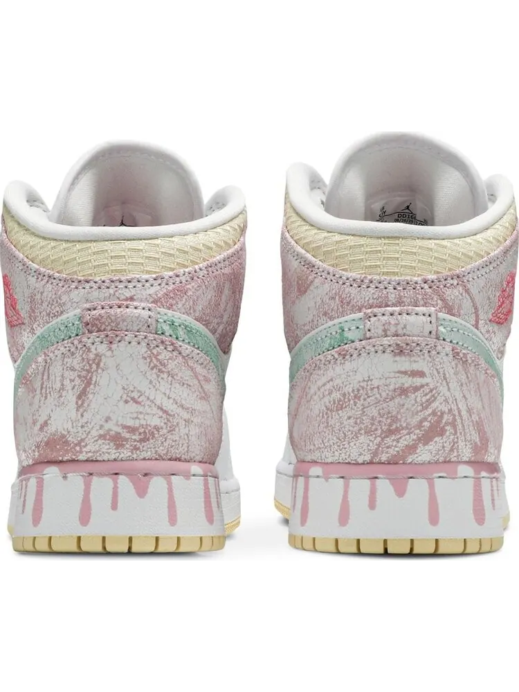 Кроссовки Air Jordan 1 Mid SE GS Ice Cream — изображение 6 из 8, белый