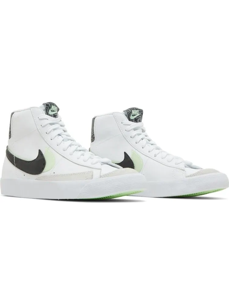 Кроссовки Nike Blazer Mid '77 SE GS 'Double Swoosh - White Vapor Green' — изображение 8 из 8, белый
