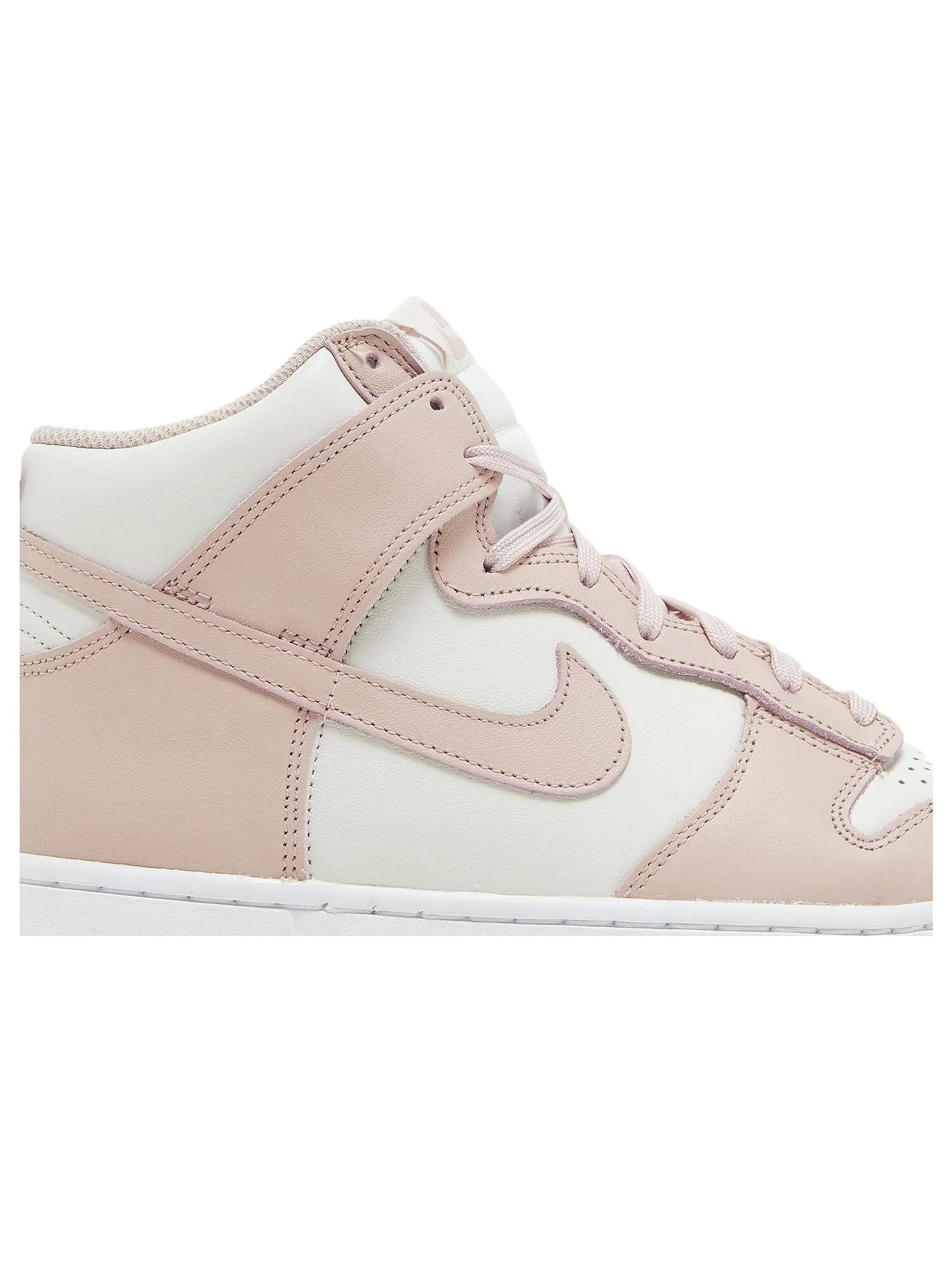Кроссовки Nike Wmns Dunk High 'Pink Oxford' — изображение 2 из 8, бежевый