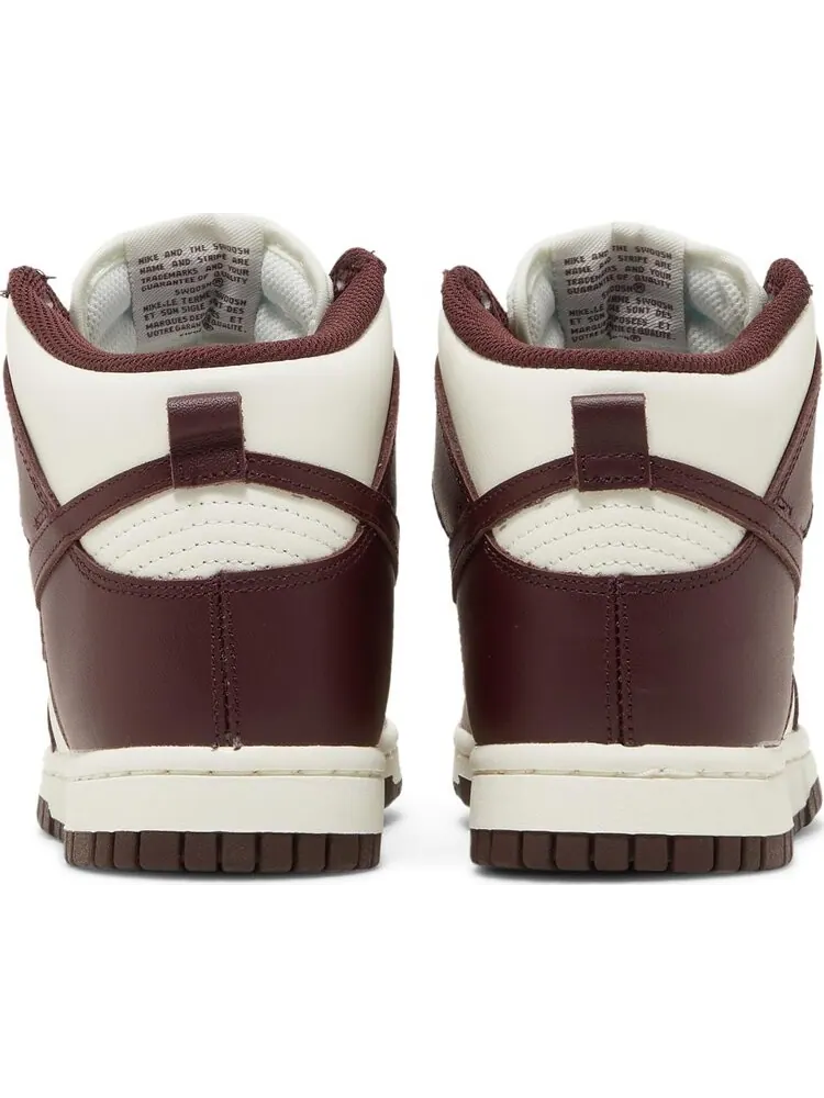 Кроссовки Nike Dunk High 'Burgundy Crush' — изображение 6 из 8, красный