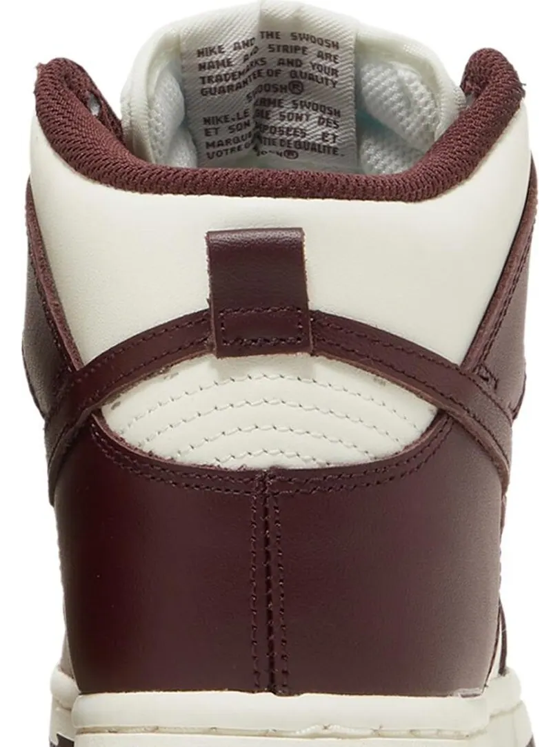 Кроссовки Nike Dunk High 'Burgundy Crush' — изображение 7 из 8, красный