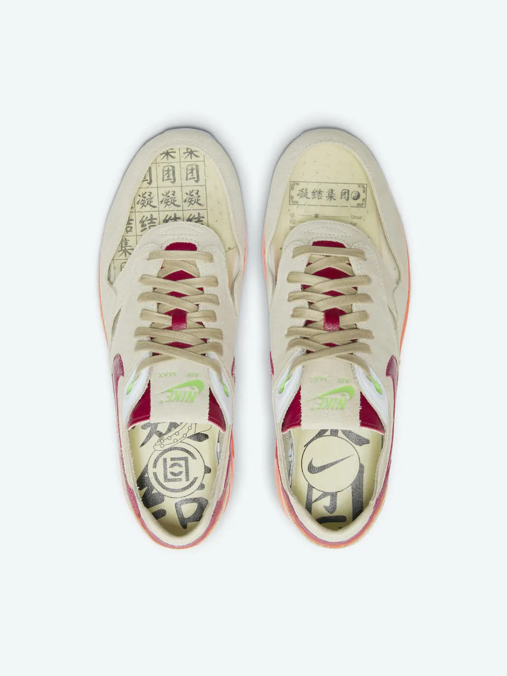 Кроссовки Nike CLOT x Air Max 1 'Kiss of Death' 2021 — изображение 4 из 12, бежевый