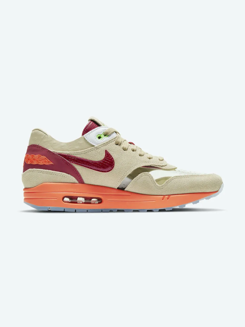 Кроссовки Nike CLOT x Air Max 1 'Kiss of Death' 2021 — изображение 7 из 12, бежевый