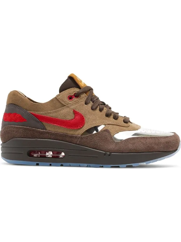 Кроссовки Nike CLOT x Air Max 1 'Kiss Of Death CHA' — изображение 1 из 8, коричневый