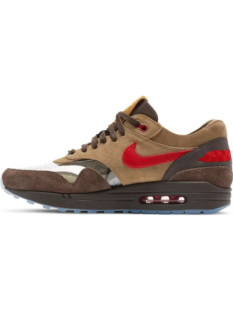 Кроссовки Nike CLOT x Air Max 1 'Kiss Of Death CHA' — изображение 2 из 8, коричневый