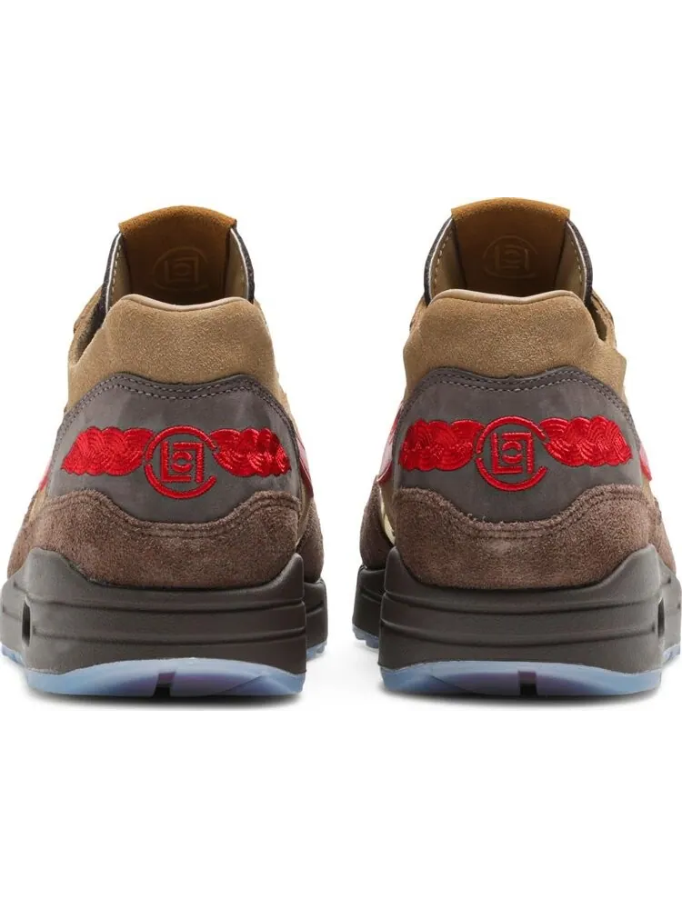 Кроссовки Nike CLOT x Air Max 1 'Kiss Of Death CHA' — изображение 4 из 8, коричневый