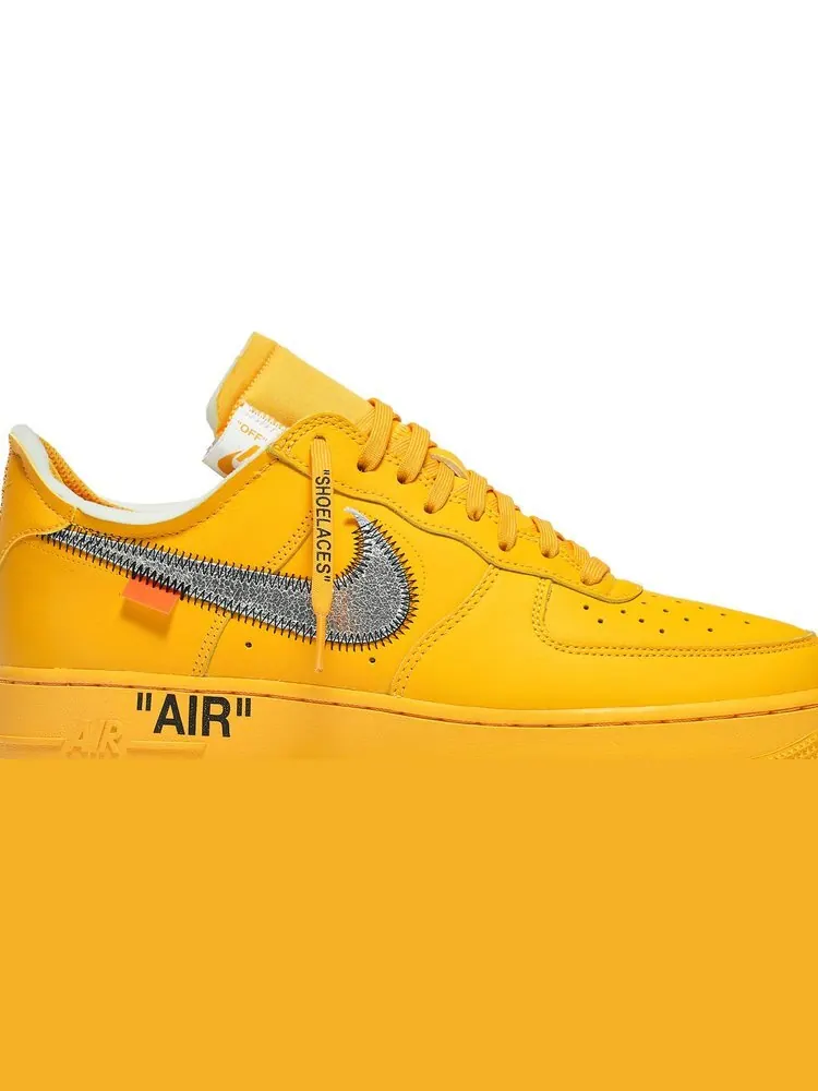 Кроссовки Nike Off-White x Air Force 1 Low 'Lemonade' — изображение 2 из 10, золото