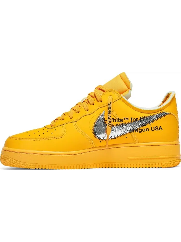 Кроссовки Nike Off-White x Air Force 1 Low 'Lemonade' — изображение 3 из 10, золото