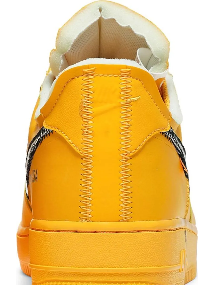 Кроссовки Nike Off-White x Air Force 1 Low 'Lemonade' — изображение 7 из 10, золото