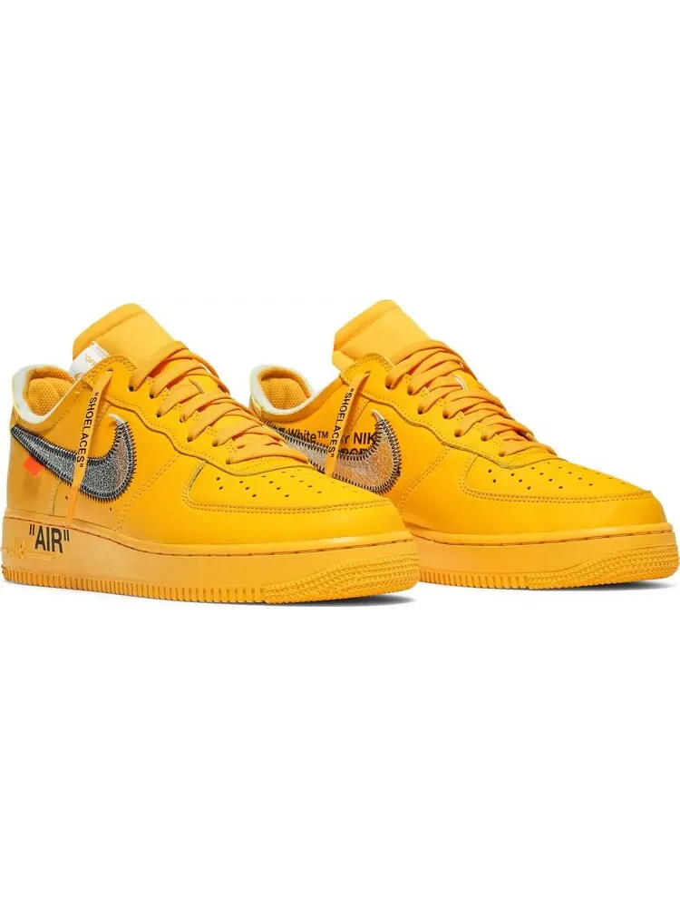 Кроссовки Nike Off-White x Air Force 1 Low 'Lemonade' — изображение 8 из 10, золото