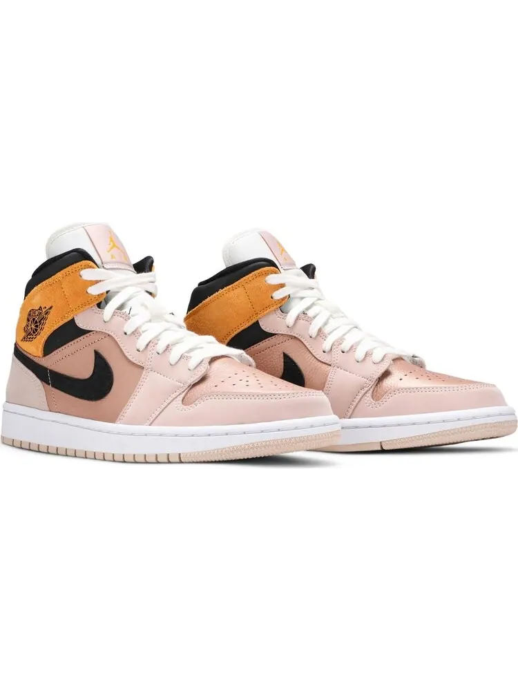 Кроссовки Wmns Air Jordan 1 Mid SE Particle Beige — изображение 8 из 8, коричневый