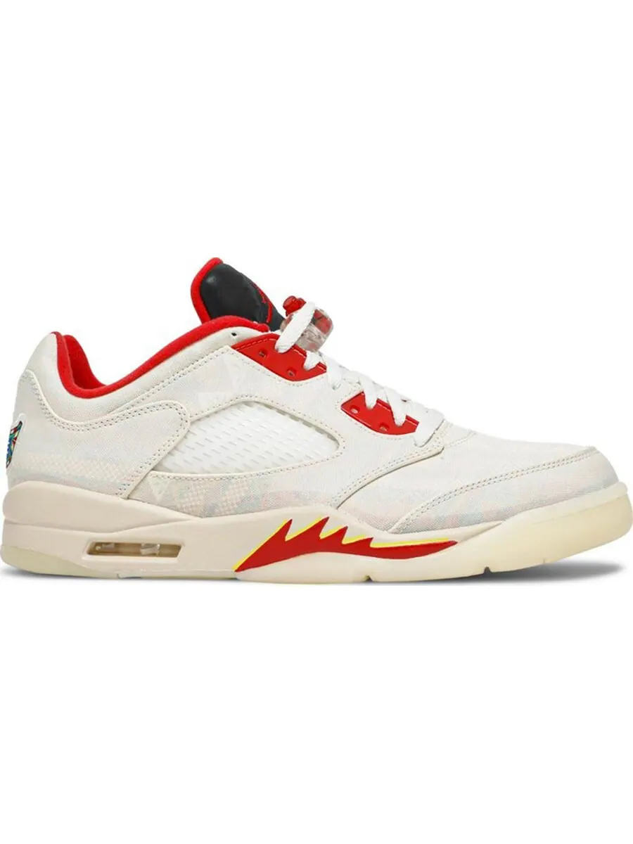 Кроссовки Nike Air Jordan 5 Retro Low 2021 — изображение 1 из 4, кремовый/мультиколор