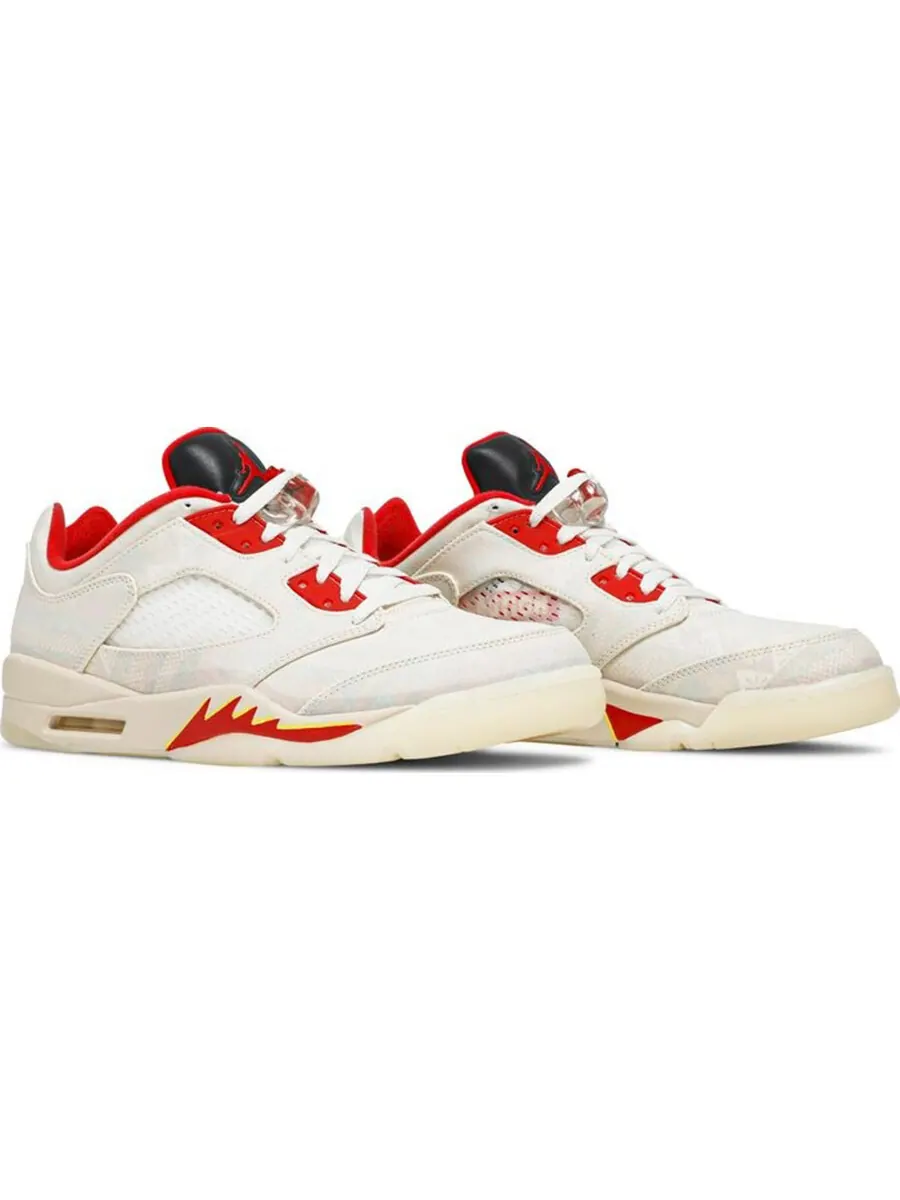 Кроссовки Nike Air Jordan 5 Retro Low 2021 — изображение 2 из 4, кремовый/мультиколор