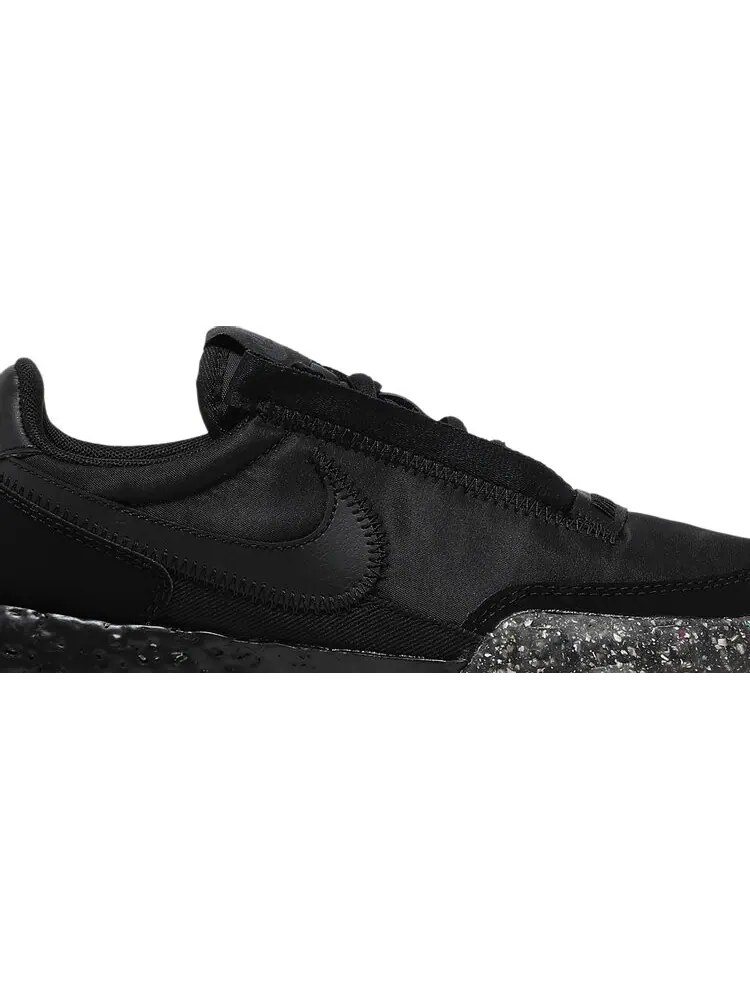 Кроссовки Nike Wmns Waffle Racer Crater 'Black' — изображение 2 из 8, черный