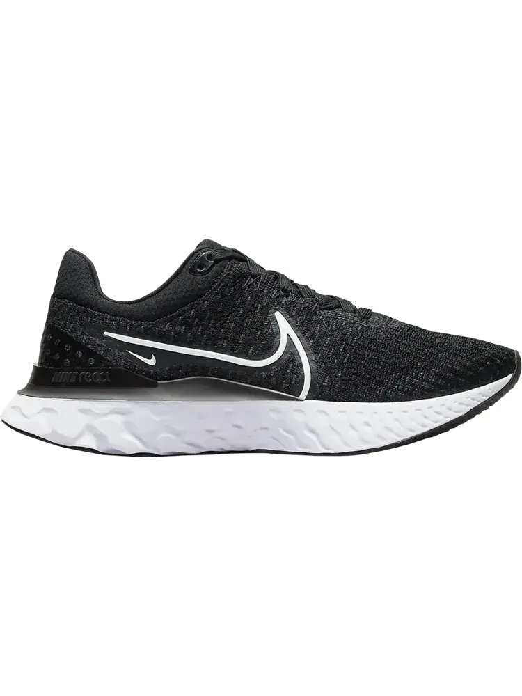 Кроссовки Nike Wmns React Infinity Run Flyknit 3 'Black White' — изображение 1 из 1, черный