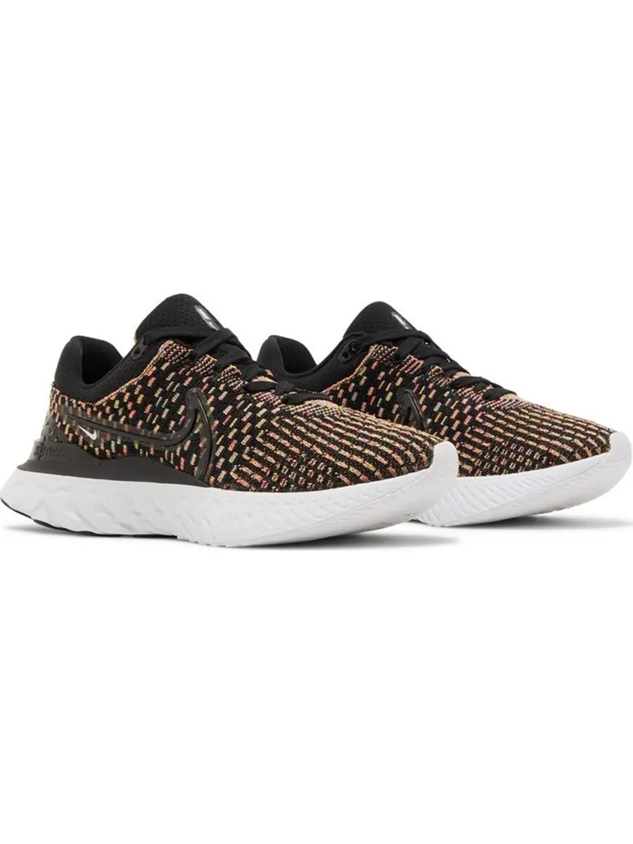 Кроссовки Nike Wmns React Infinity Run Flyknit 3 — изображение 2 из 4, черный/мультиколор