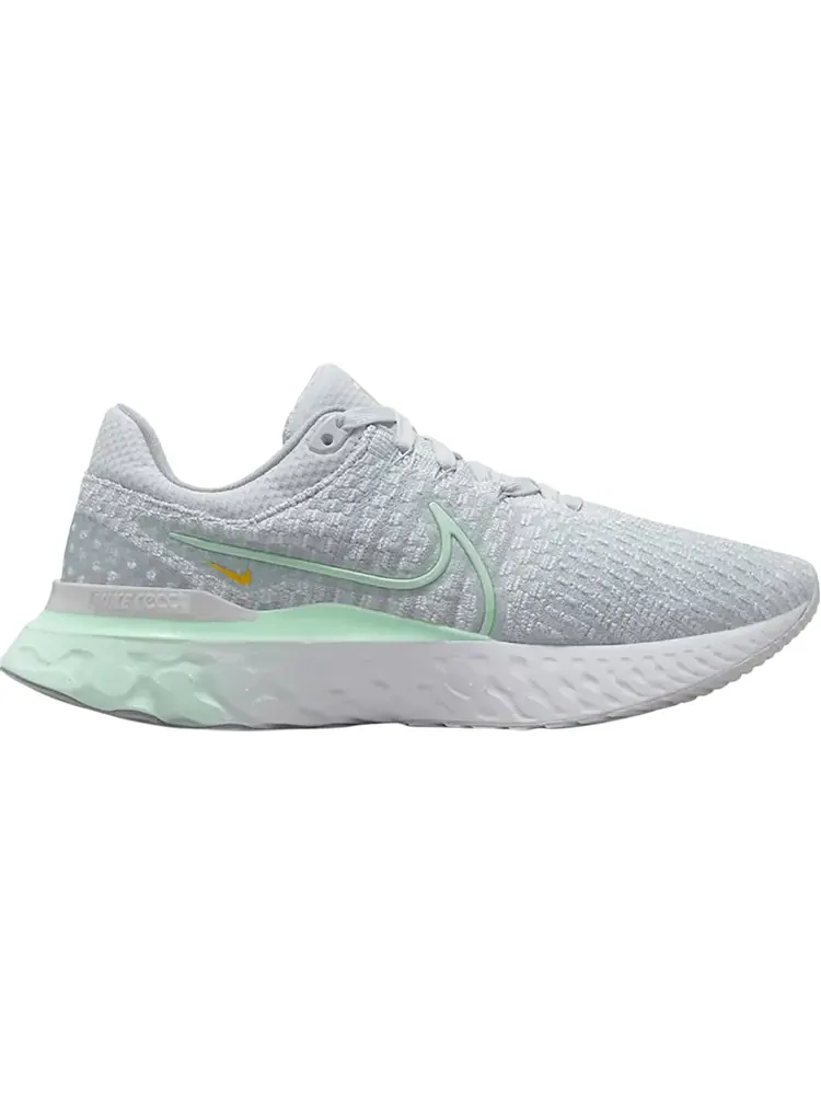 Кроссовки Nike Wmns React Infinity Run Flyknit 3 'Pure Platinum Mint Foam' — изображение 1 из 1, серый