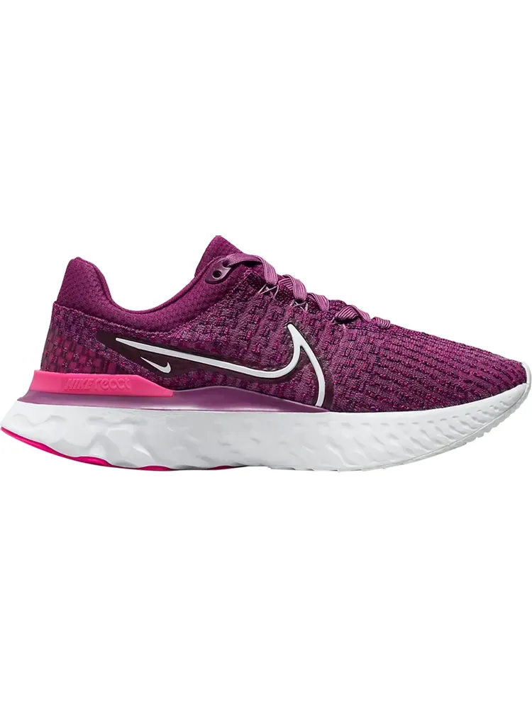 Кроссовки Nike Wmns React Infinity Run Flyknit 3 'Light Bordeaux' — изображение 1 из 1, фиолетовый