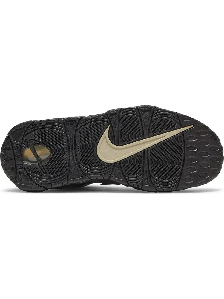 Кроссовки Nike Air More Uptempo GS 'Black Metallic Gold Star' — изображение 4 из 8, черный